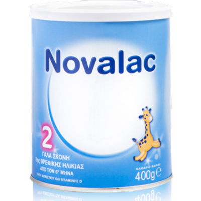 Novalac No 2 Γαλα Σκόνη 2ης Βρεφικής Ηλικίας Απο Τον 6ο Μήνα 400gr