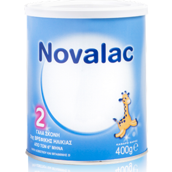 Novalac No 2 Γαλα Σκόνη 2ης Βρεφικής Ηλικίας Απο Τον 6ο Μήνα 400gr