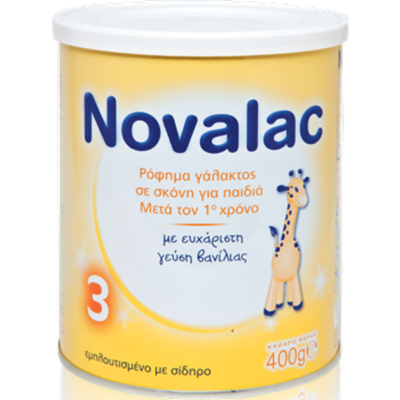 Novalac Νο 3 Ρόφημα Γάλακτος Σε Σκόνη Για Παιδιά Μετά Τον 1o Χρόνο 400gr