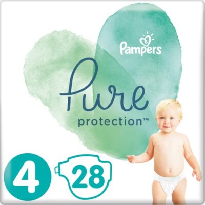 Pampers Pure Protection No4 (9-14kg) 28 πάνες