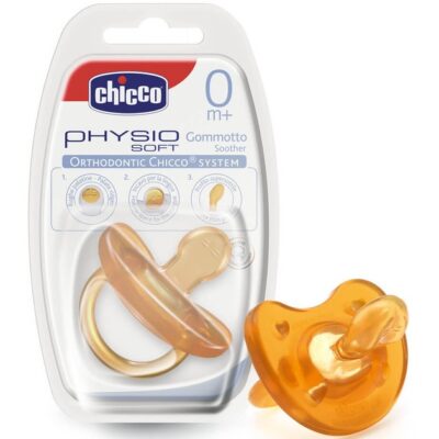 Physio Soft Πιπίλα Όλο Καουτσούκ Μεγέθους 1 (0-6 Μηνών) 1τμχ - Chicco