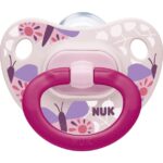 Nuk Classic Happy Days Πιπίλα Σιλικόνης με Κρίκο Μεγέθους 1 (0-6 Μηνών) 1τμχ