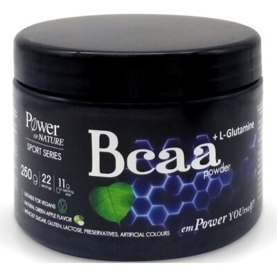 Power Health Sport Series Bcaa & L-Glutamine Powder Ρόφημα σε Σκόνη με Αμινοξέα & L-γλουταμίνη για Αθλητές 250gr