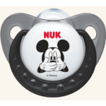 Nuk Trendline Disney Mickey Πιπίλα Σιλικόνης με Κρίκο Γκρι Μεγέθους 1 (0-6 Μηνών) 1τμχ