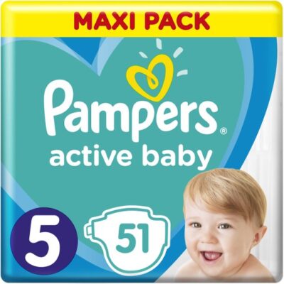 Pampers Active Baby Maxi Pack Νο5 (11-16 kg) 51 πάνες