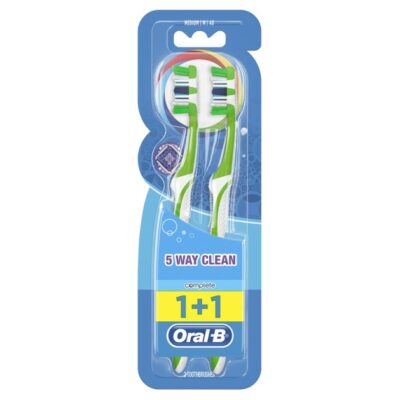 Oral-B Complete 5 Way Clean Οδοντόβουρτσα 40 Μέτρια 1+1 δώρο