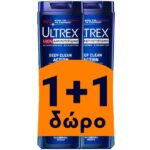 Ultrex Πακέτο Προσφοράς Men Shampoo Deep Clean Action Shampoo για Κανονικά Μαλλιά 2x360ml Δώρο 1+1