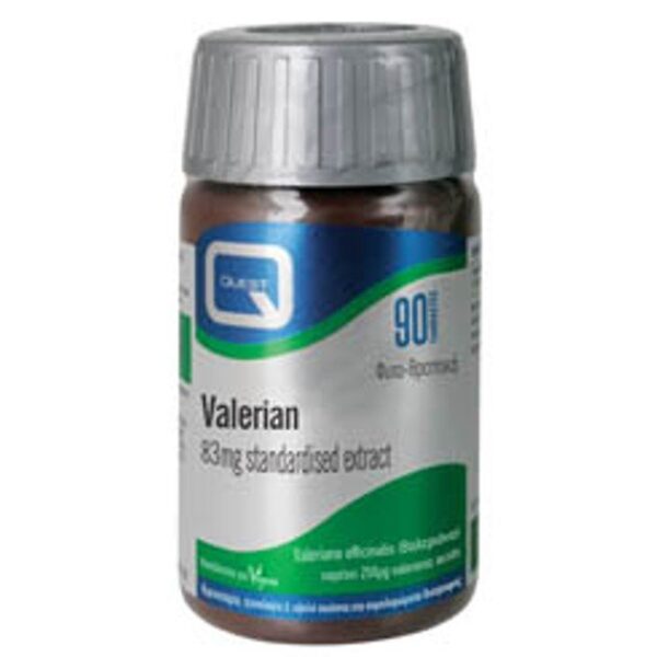 Quest Valerian Extract 83 Mg Βελτιώνει Την Ποιότητα Του Ύπνου 90 Tabs