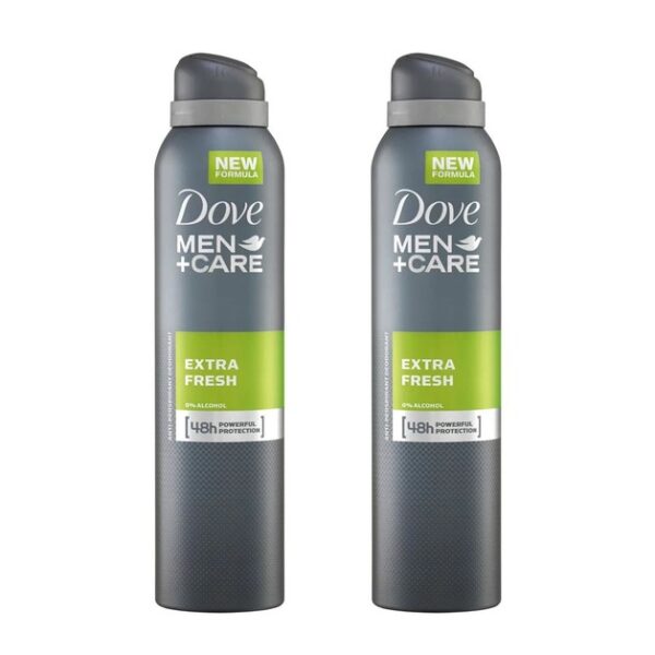 Dove Men Spray Αποσμητικό Spray Extra Fresh 2 x150ml Πακέτο 1+1