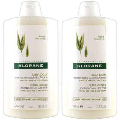 Klorane Πακέτο Προσφοράς Shampooing au Lait d'avoine Σαμπουάν με Γαλάκτωμα Βρώμης για Καθημερινή Χρήση 2x400ml
