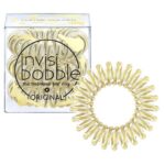 Invisibobble Original Time To Shine You’re Golden Λαστιχάκι Μαλλιών 3 Τεμάχια
