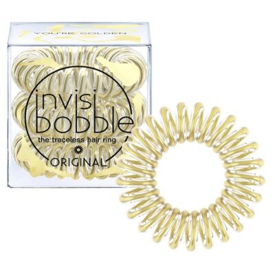 Invisibobble Original Time To Shine You're Golden Λαστιχάκι Μαλλιών 3 Τεμάχια