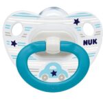 Nuk Classic Happy Days Πιπίλα Σιλικόνης με Κρίκο Μεγέθους 1 (0-6 Μηνών) 1τμχ