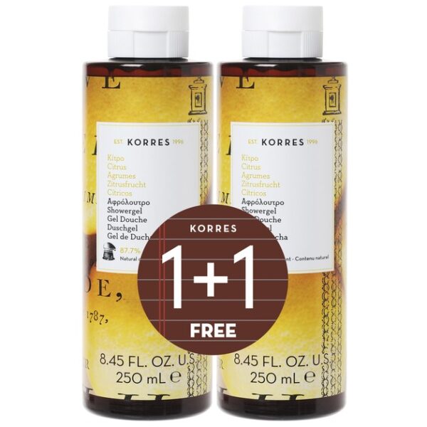 Korres Citrus Showergel 1+1 Δώρο 2χ250ml