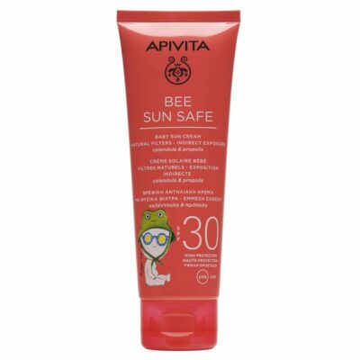 Apivita Bee Sun Safe Baby Sun Cream Natural Filters - Indirect Exposure With Calendula & Propolis Spf30