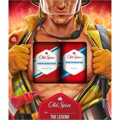 Old Spice Gift Box Fireman Whitewater Stick Αποσμητικό Στικ 50ml & Δώρο Shower Gel Αφρόλουτρο 250ml