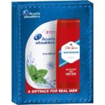 Head & Shoulders Gift Pack Anti-Dandruff Cool Menthol Shampoo Σαμπουάν 360ml & Old Spice Whitewater Shower Gel Αφρόλουτρο 250ml