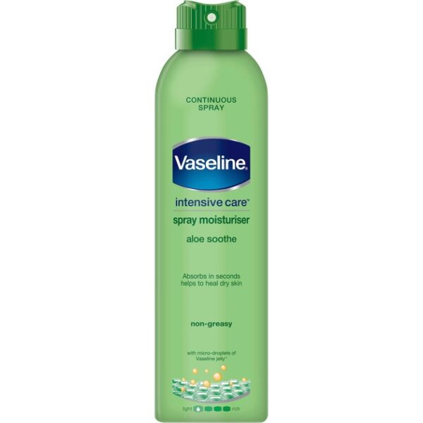 Vaseline Intensive Care Aloe Soothe Spray Moisturizer Θρεπτικό Ενυδατικό Spray Σώματος με Αλόη 190ml