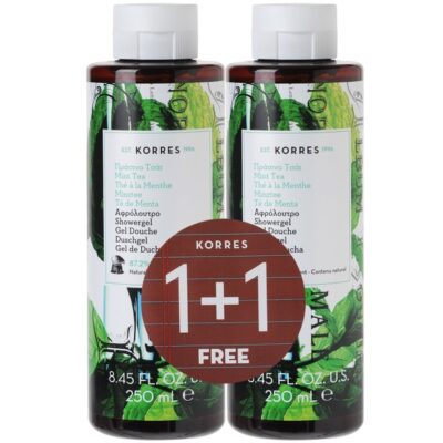 Korres Mint Tea Showergel 250ml 1+1 Δώρο