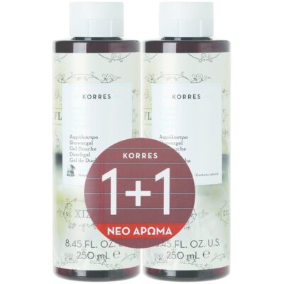 Korres Πακέτο Προσφοράς Showergel Yoghurt 1+1 Δώρο 2x250ml