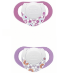 Chicco Compact Πιπίλα Καουτσούκ με Κρίκο 6-12 Μηνών 2τμχ