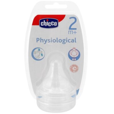 Chicco Θηλή Σιλικόνης 2m+ 2τμχ