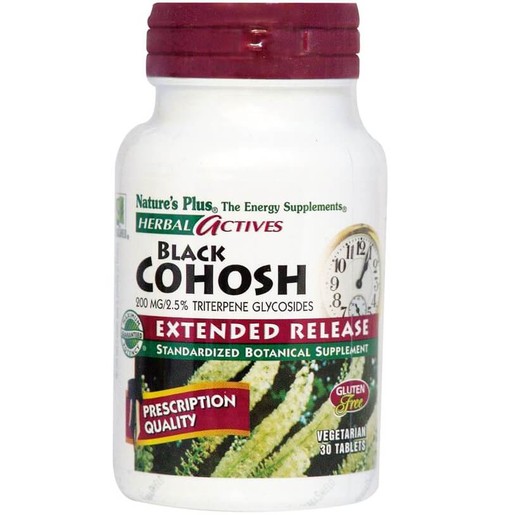 Nature's Plus Extended Release Black Cohosh 200mg Συμπλήρωμα Διατροφής για τη Χαράλωση των Μυών 30 Φυτικές Κάψουλες