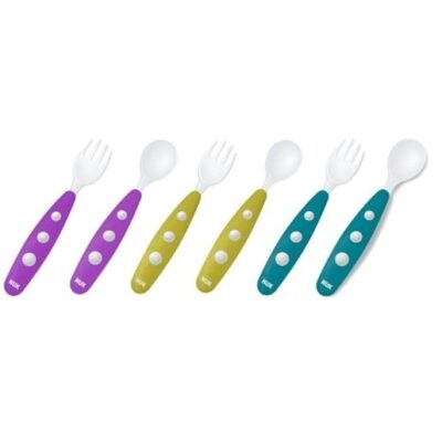 Nuk Easy Learning Εκπαιδευτικό Σετ 1 Κουτάλι & 1 Πιρούνι Mini