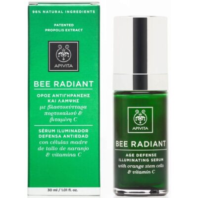 Apivita Bee Radiant Serum Ορός Αντιγήρανσης & Λάμψης με Βλαστοκύτταρα Πορτοκαλιού & Βιταμίνη C 30ml