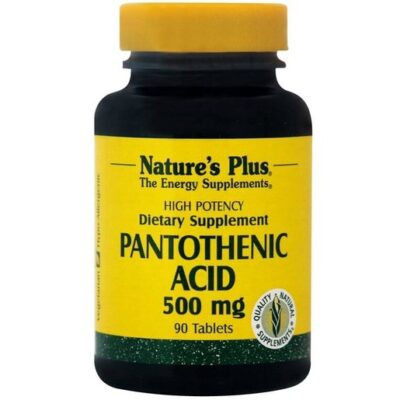 Nature's Plus Pantothenic Acid B5 500mg Βιταμίνη Κατά του Στρες 90tabs