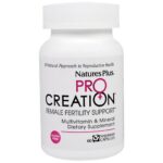Nature’s Plus Pro Creation Female Fertility Support Συμπλήρωμα Διατροφής που Βοηθά την Αύξηση Γονιμότητας των Γυναικών 60 V. Cap