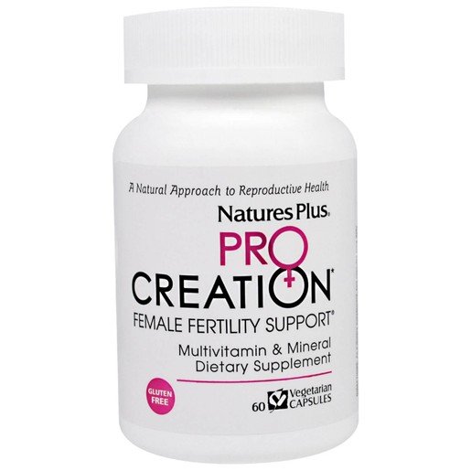 Nature's Plus Pro Creation Female Fertility Support Συμπλήρωμα Διατροφής που Βοηθά την Αύξηση Γονιμότητας των Γυναικών 60 V. Cap