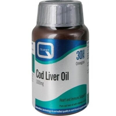 Quest Cod Liver Oil 1000mg With Vitamins A