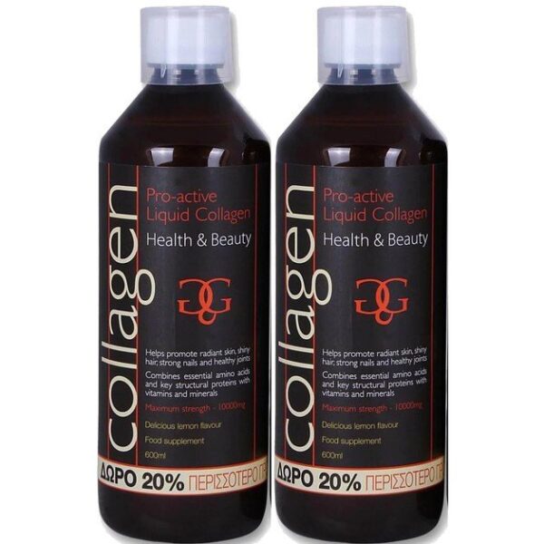 Collagen ProActive Πακέτο Προσφοράς Πόσιμο Κολλαγόνο 2x500ml Δώρο 20% Επιπλέον Ποσότητα