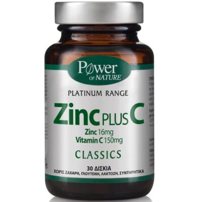 Power Health Platinum Zinc Plus C 30tabs