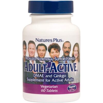 Nature's Plus Adult Active Συμπλήρωμα Διατροφής Φόρμουλα για τη Βελτίωση των Νοητικών & Ψυχικών Λειτουργιών 60 tabs