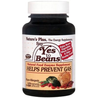 Nature's Plus Say Yes To Beans Συμπλήρωμα Διατροφής Φυσικό Βοήθημα για την Καλή Χώνεψη Δύσπεπτων Τροφών 60caps