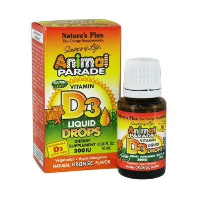 Nature's Plus Animal Parade Vitamin D3 500IU Συμπλήρωμα Διατροφής Βιταμίνης D 90 Μασώμενα Ζωάκια