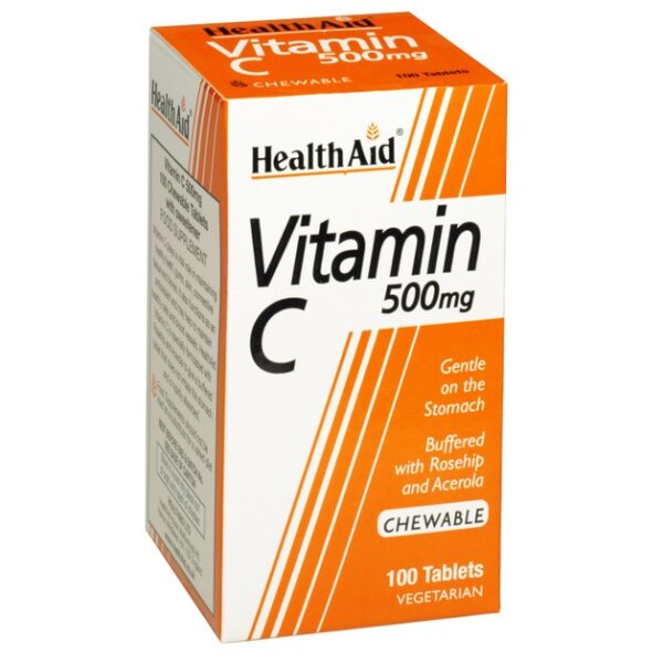 Health Aid Vitamin C 500mg 100chew.tabs