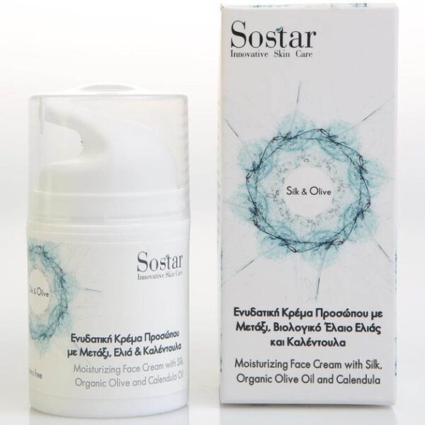 Sostar Silk & Olive Face Cream Hydrating 50ml