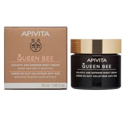 Apivita Queen Bee Holistic Age Defence Night Cream With Greek Royal Jelly in Liposomes 50ml