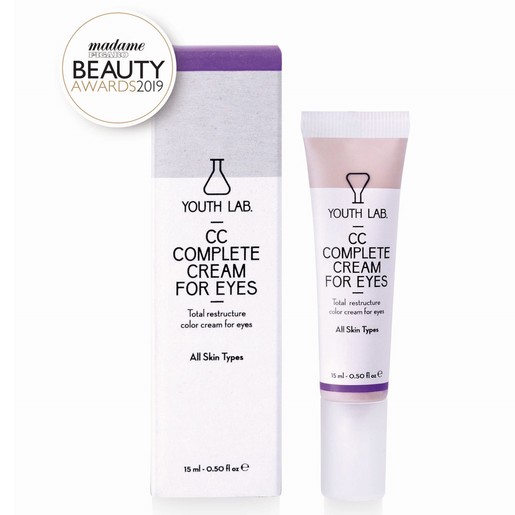 Youth Lab CC Complete Cream for Eyes All Skin Types Κρέμα Ολικής Αναδόμησης με Χρώμα για την Περιοχή των Ματιών 15ml