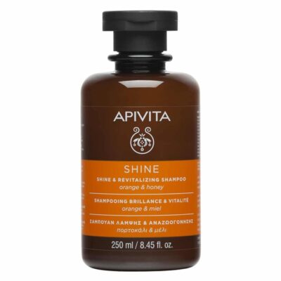 Apivita Shine & Revitalizing Shampoo With Orange & Honey 250ml