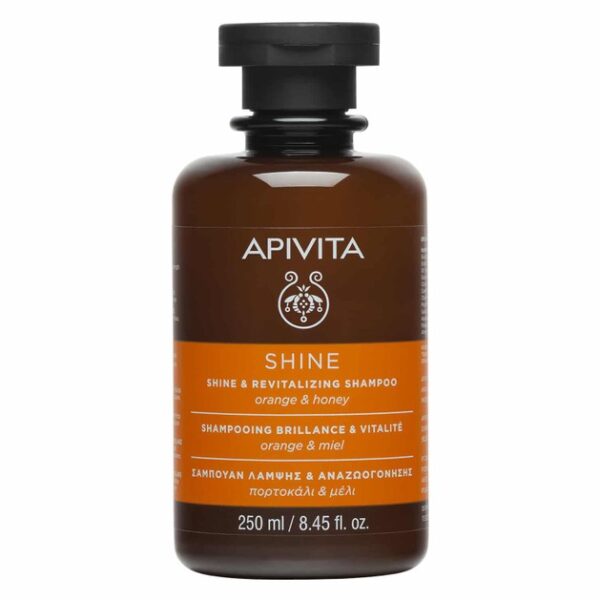 Apivita Shine & Revitalizing Shampoo With Orange & Honey 250ml