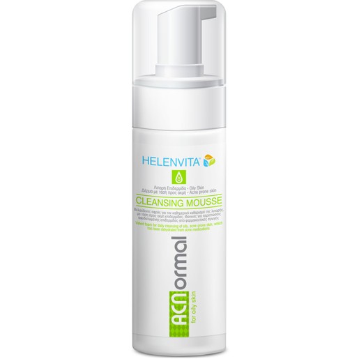 Helenvita ACNormal Cleansing Mousse Αφρός Καθημερινού Καθαρισμού για την Λιπαρή-Ακνεϊκή Επιδερμίδα 150ml