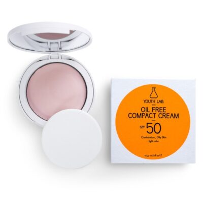 Youth Lab. Oil Free Compact Cream Spf50 Light Color Αντηλιακή Κρέμα σε Μορφή Compact Makeup για Μικτή - Λιπαρή Επιδερμίδα 10g