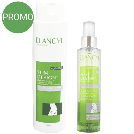 Elancyl Πακέτο Προσφοράς Slim Design Night 200ml & Elancyl Slim Design Huile Minceur Ξηρό Έλαιο Αδυνατίσματος 150ml