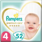 Pampers Premium Care Jumbo Pack Νο4 (9-14kg) 52 πάνες