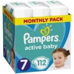 Pampers Active Baby Monthly Pack Νο7 (15+ kg) 112 πάνες