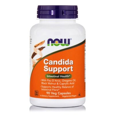 Now Foods Candida Support Δρα Ενισχυτικά ως προς την Υγιή Ισορροπία των μη Παθολογικών Εντερικών Βακτηρίων 90Vegcaps